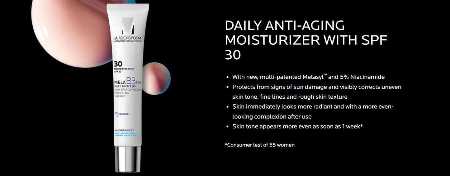Mela B3 UV Daily Moisturizer SPF 30 With Melasyl™ + Niacinamide
